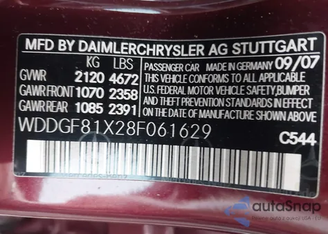 2008 Mercedes-Benz C 300 Luxury 4Matic/Sport 4Matic из США, поврежденный, VIN WDDGF81X28F061629